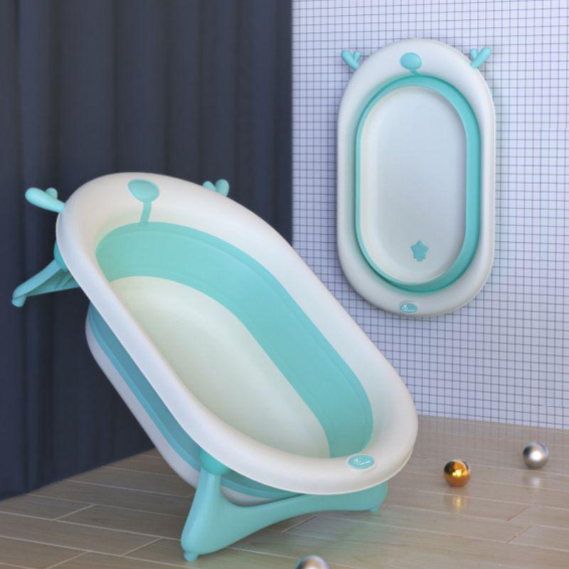 Bubble Double Aqua Baby Bath Tub Compact Fold & Portable - Blue