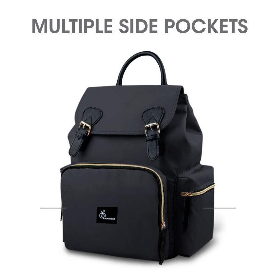 Caramello Bliss Diaper Bag - Jade Black