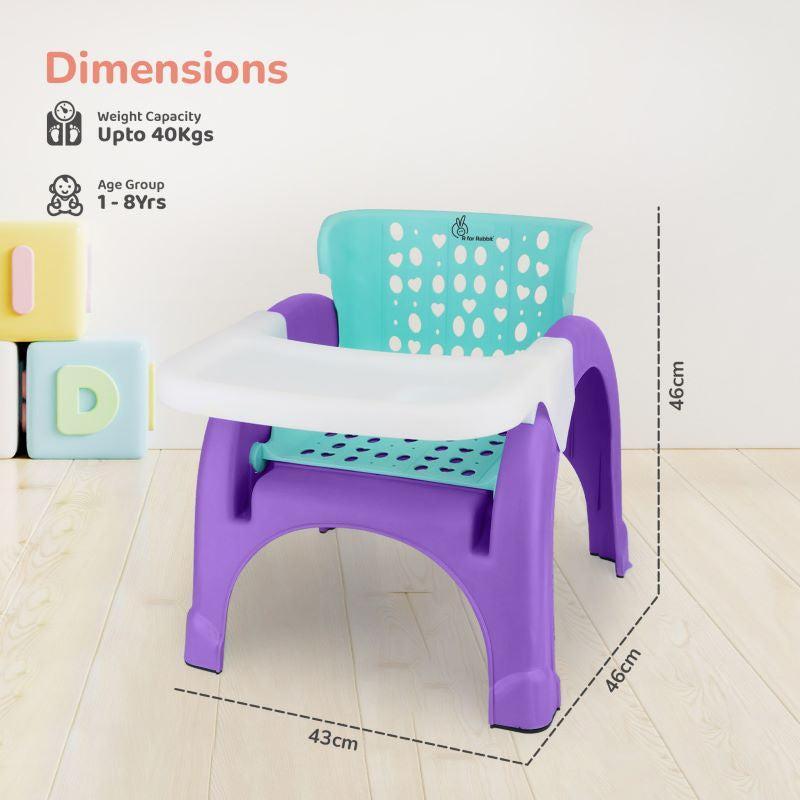 Jelly Bean 3 in 1 Multi-Functional Kids Chair - Green Purple