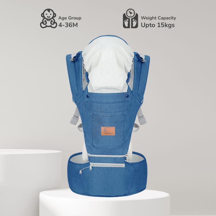 Upsy Daisy Ergo 8-in-1 Hip Seat Baby Carrier - Denim Blue