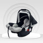 Cozy 3 In 1 Multipurpose Baby Carry Cot Rocker Portable With Washable Cover 0 To 15 Months - Black Grey