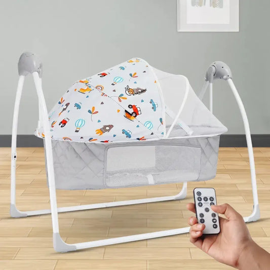 Lullabies Plus Auto Swing Baby Cradle - Grey