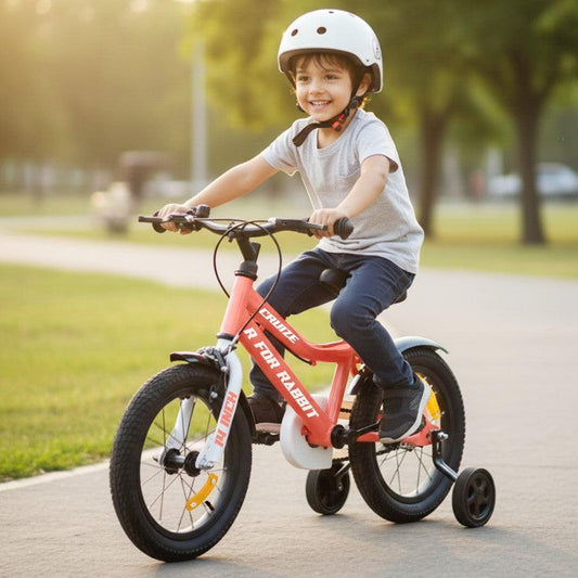 Cruize Bicycle For Kids 14 Inch With 90% Plug N Play Installation - Peach