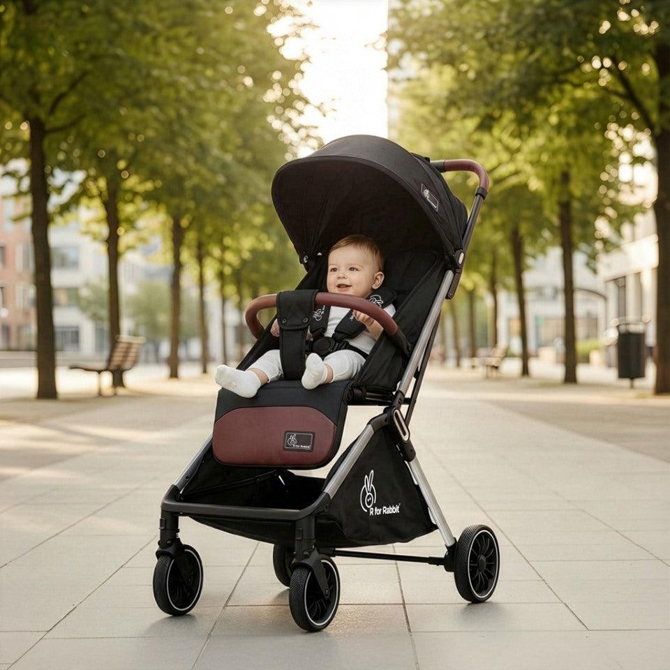 Street Smart Auto Fold Stroller for Kids Safety Certified, Travel Friendly, Breathable Mesh, 360 Degree Rotation, 0-3 Yrs