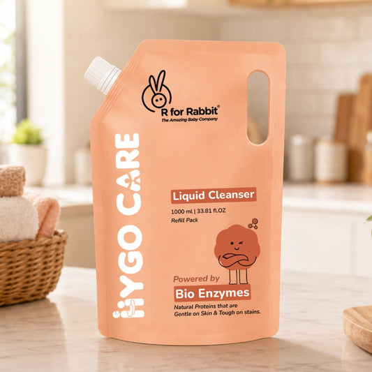 Hygo Care Liquid Cleanser Refill Pack 1000ml, Bio Enzyme Baby Bottle & Toy Cleanser - White