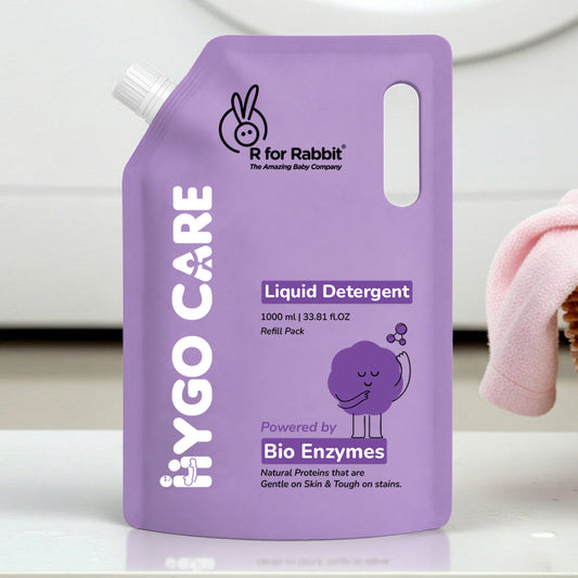 Hygo Care Baby Clothes Liquid Detergent Refill Pack 1000ml, Machine & Hand Wash Compatible - White
