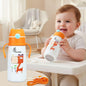 Steebo Safari Stainless Steel Sipper Bottle for Kids 500ml - Orange Giffy