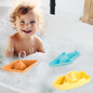 Orapple Floater Baby Bath Toys - BPA-Free Silicone Floating Toys (Pack of 3) - Boat Multi