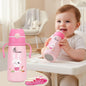 Steebo Safari Stainless Steel Sipper Bottle for Kids 500ml - Pink Bunny