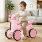 Speedster Glider Baby Ride On Car – Fun Push Ride with Music, LED Lights, Toy Storage & EVA Wheels - Pink