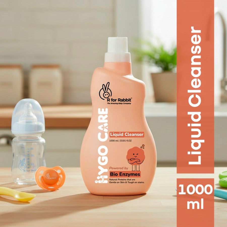 Hygo Care Baby Liquid Bottle Cleaner 1000ml, Safe for Feeding Bottles, Toys & Accessories - White