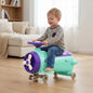 R for Rabbit Iya Iya Aero Ace 2-in-1 Swing Car Ride On for Kids with Toy Storage, Smooth Wheels & ABEC 7 Bearing - Green Purple