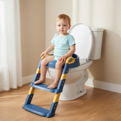 Hilltop Potty Step Stool - Blue Yellow
