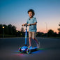 Road Runner Jazz Scooter for Kids With ABEC7 Bearings, LED PU Wheels & Foldable Frame - Blue Black