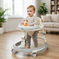 Little Feet Plus Walker - Detachable Toy Bar With Music & Light - Grey White