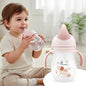Trunky Baby Straw Sipper Bottle 320ml With Safe BPA free PP Material - Peach Pink