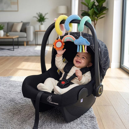 Picaboo NXG 4 In 1 Multipurpose Baby Carry Cot With 3-Point Safety Harness - Silver Black