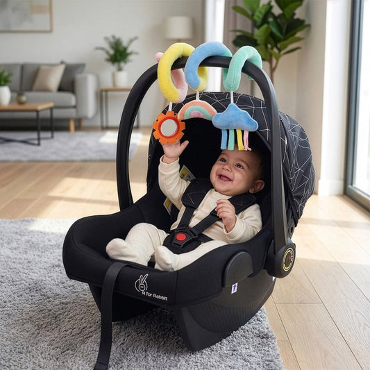 Picaboo NXG 4 In 1 Multipurpose Baby Carry Cot With 3-Point Safety Harness - Silver Black