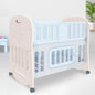 Dream N Play Plus Baby Cot 3-in-1 Multipurpose and Plug N Play Installation - Grey Blue