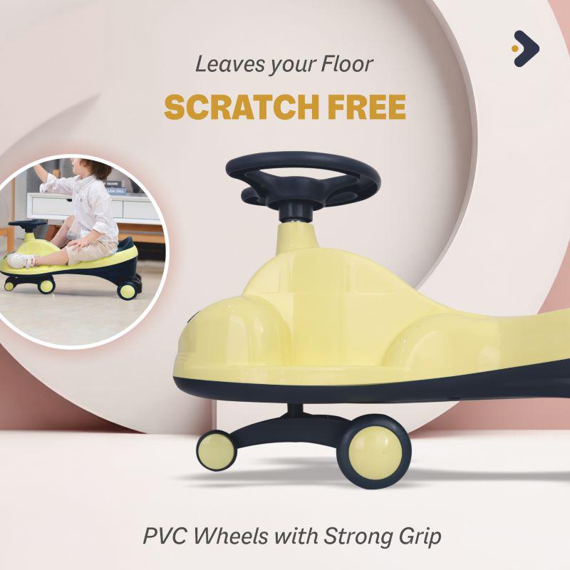 Iya Iya Zippy Swing Car For Kids - Yellow