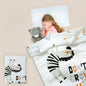 Softkins Muslin Baby Quilt - Breathable Cotton, Lightweight & Multipurpose Baby Blanket - Zebra White
