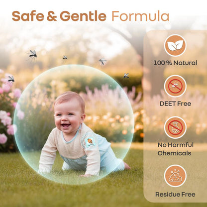 Hygo Care Mosquito Repellent Patches - Non-Toxic & DEET-Free Protection for Babies & Toddlers - White