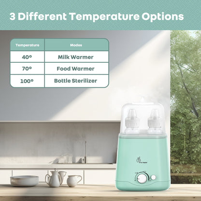 Hygo Smart 3-in-1 Bottle Warmer for Milk, Food & Bottle Sterilization - Sea Green