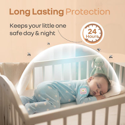 Hygo Care Mosquito Repellent Patches - Non-Toxic & DEET-Free Protection for Babies & Toddlers - White