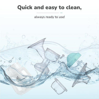 First Feed Cozy Manual Feeding Breast Pump With 2 Suction Level Adjustment - Sea Green