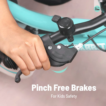 Vroom Bicycle For Kids 20 Inch With 90% Plug And Play For Ease Of Installation, Wide Training Wheels, Adjustable Seat, 7-10yrs, Upto 50kgs - Sea Green
