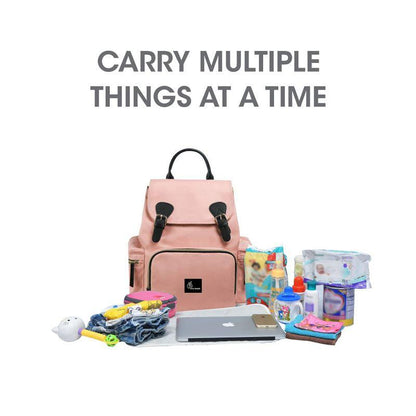 Caramello Bliss Diaper Bag - Pink