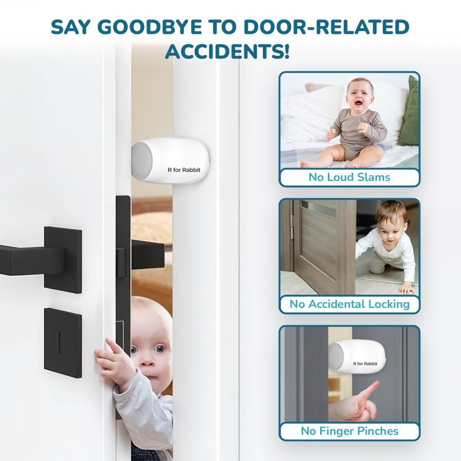 Protector Plus Door Stopper – Child Safety Lock for Doors - White