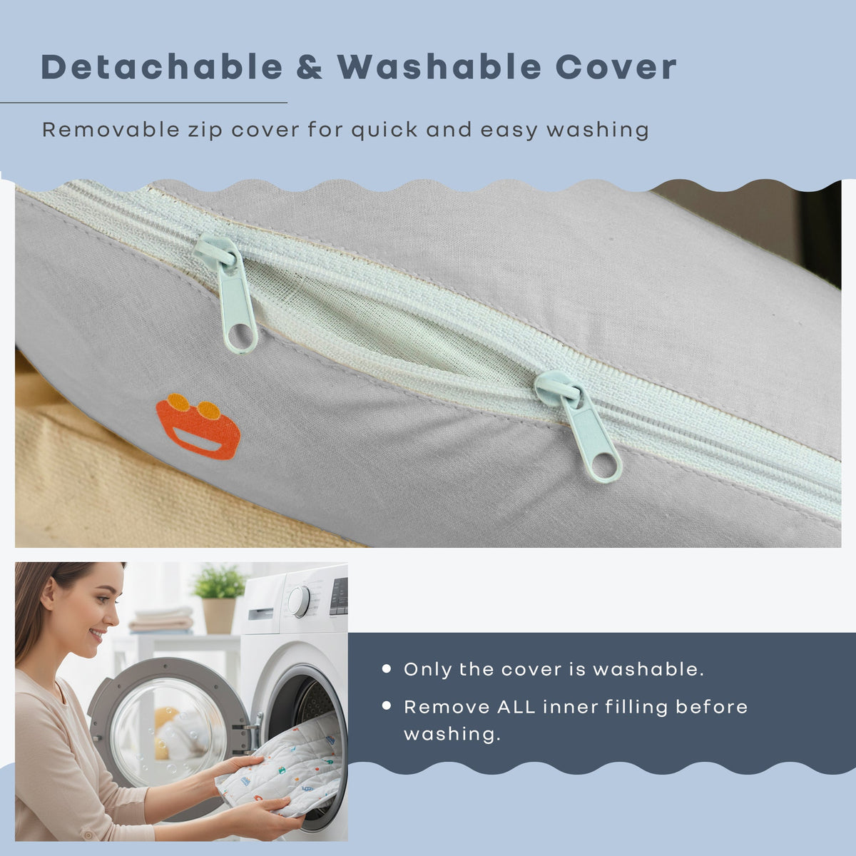 Snuggy Cuddles Newborn Baby Bed - Anti-Roll Baby Nest - 100% Cotton Breathable Lounger - Roadster Grey