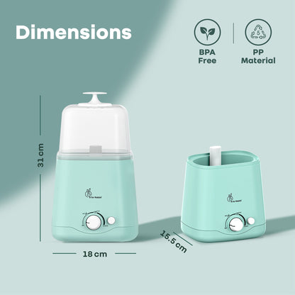 Hygo Smart 3-in-1 Bottle Warmer for Milk, Food & Bottle Sterilization - Sea Green