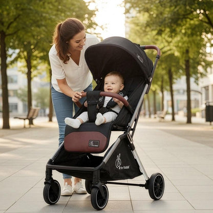 Street Smart Auto Fold Stroller for Kids Safety Certified, Travel Friendly, Breathable Mesh, 360 Degree Rotation, 0-3 Yrs