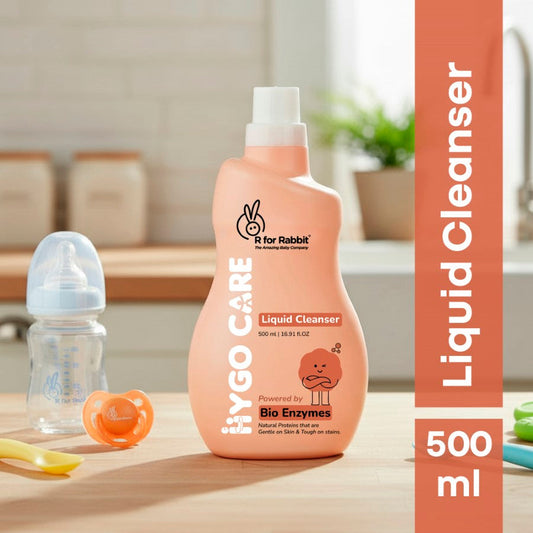 Hygo Care Baby Liquid Bottle Cleaner 500ml | Safe for Feeding Bottles, Toys & Accessories - White