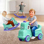 Rock N Ride 3-in-1 Balance Board, Ride On & Rocker for Kids (1-4 Years) - Green Purple