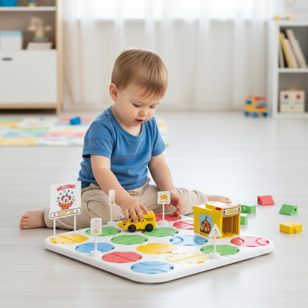 Orapple Carnival - Creative Building Toy with Tracks, Music & Lights, Ideal Gift for Kids 3+ - Multi 1
