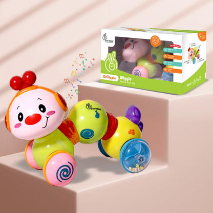 Orapple Wiggle Colorful Musical Push Toy for Kids - Yellow Multi