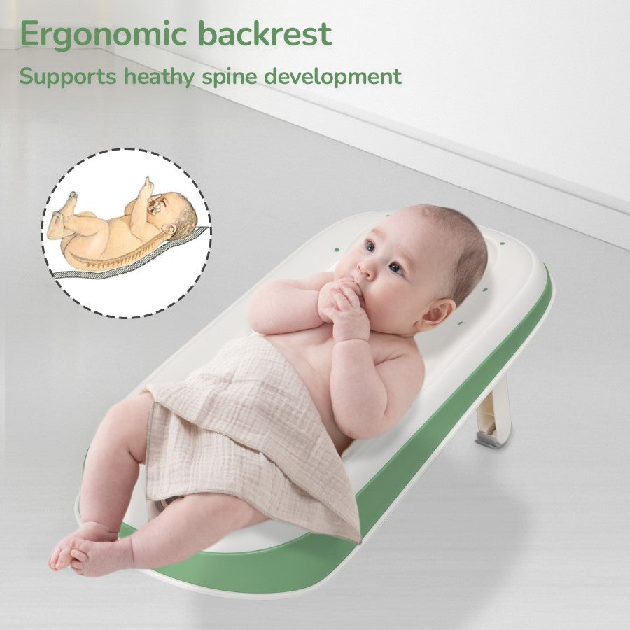 Fun Time Aqua Bath Tub For Kids With 3-Recline Positions - Green