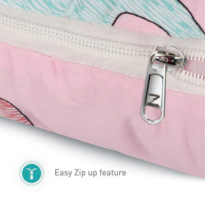 Snuggy Baby Bed - Easy to Carry, Convertible, High Quality Zip, 100% Natural Cotton - Blush Pink