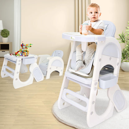 Grow N Play Multi-Functional Smart Convertible High Chair for Kids - White