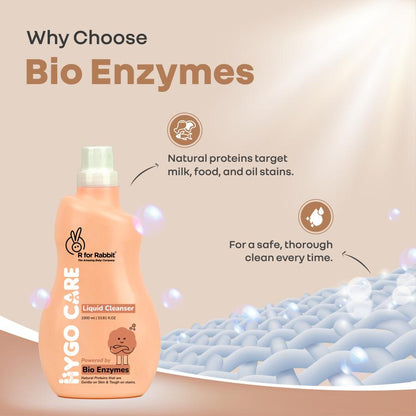 Hygo Care Baby Liquid Bottle Cleaner 1000ml, Safe for Feeding Bottles, Toys & Accessories - White