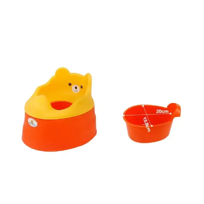 Tiny Tots Potty Seat for Kids - Orange Red