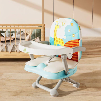 Candy Pop Booster Chair - 4 Level Height Adjustment, Light Weight, Travel Friendly - Aqua Blue