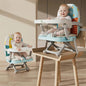 Candy Pop Booster Chair - 4 Level Height Adjustment, Light Weight, Travel Friendly - Aqua Blue