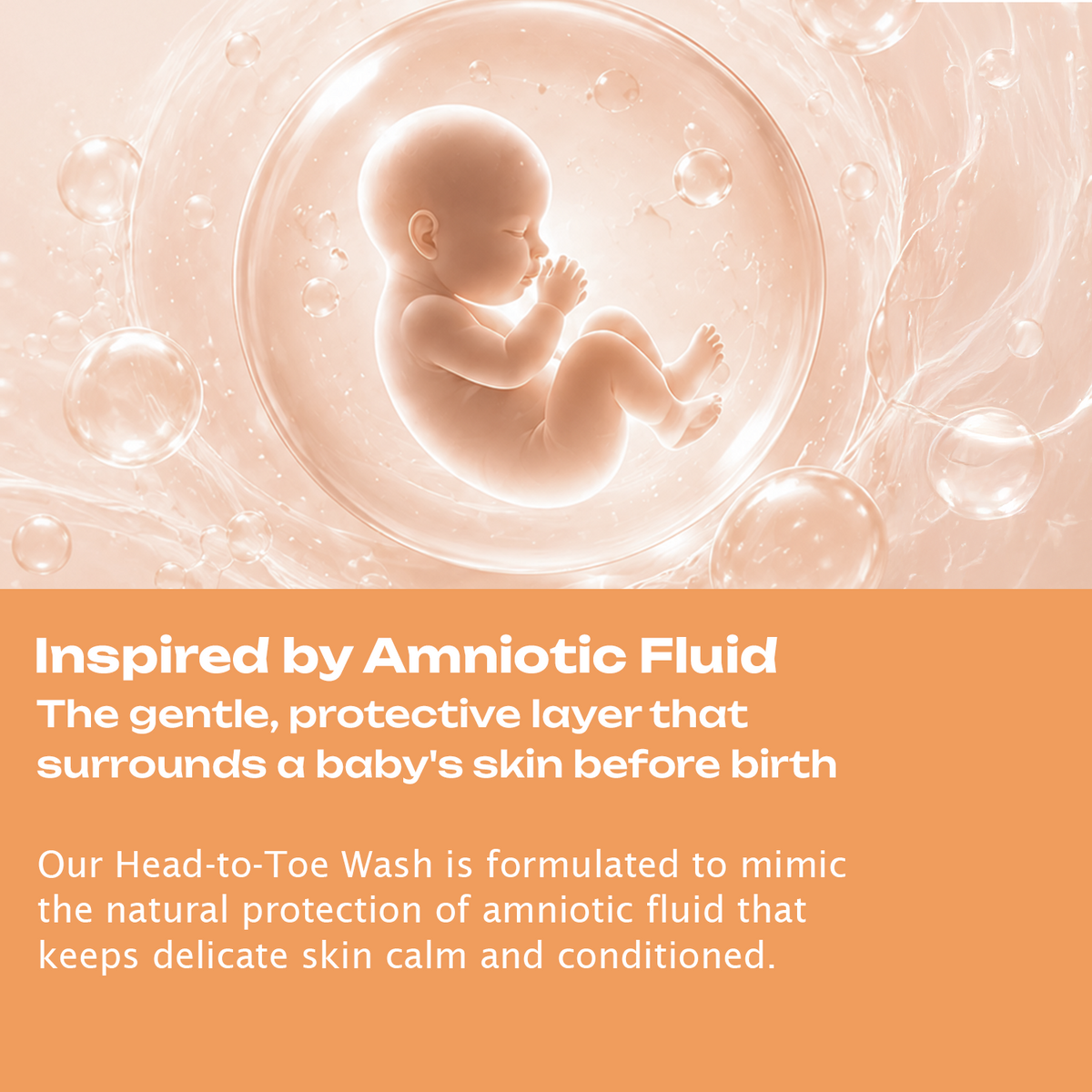 BioMimic Head to Toe Wash 400ml- Gentle Baby Body Wash for Hair and Skin