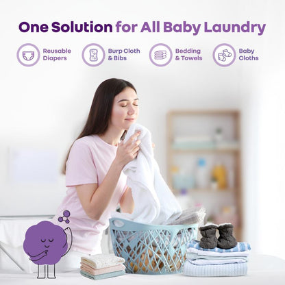Hygo Care Baby Liquid Detergent for Hand & Machine Wash - Gentle, Bio-Enzyme Formula for Newborn Clothes - White