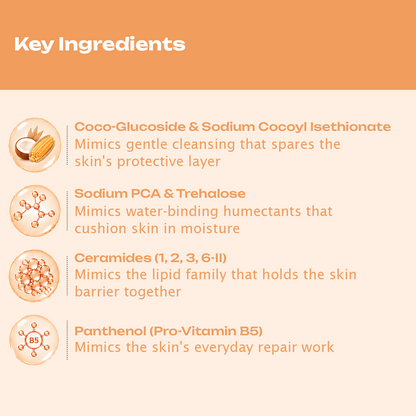 BioMimic Head to Toe Wash 400ml- Gentle Baby Body Wash for Hair and Skin