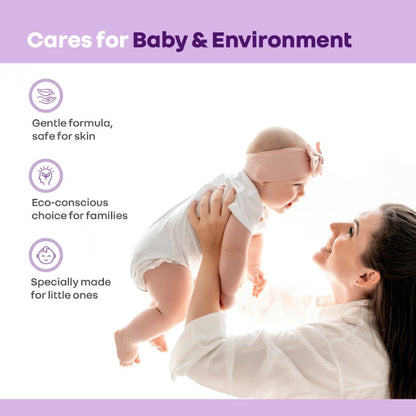 Hygo Care Baby Liquid Detergent for Hand & Machine Wash - Gentle, Bio-Enzyme Formula for Newborn Clothes - White